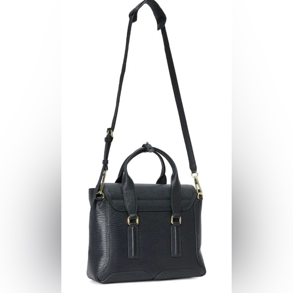 3.1 Philip Lim Medium Pashli Satchel in Black/Gold - Picture 4 of 6